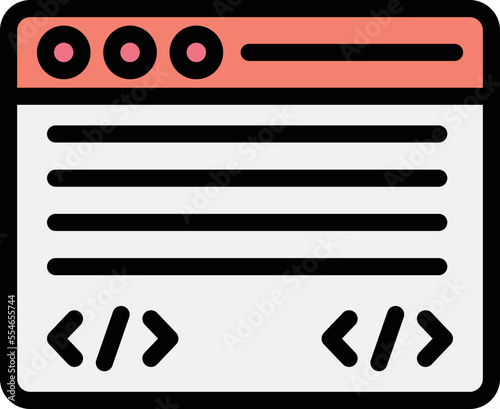 Command line Vector Icon Design Illustration