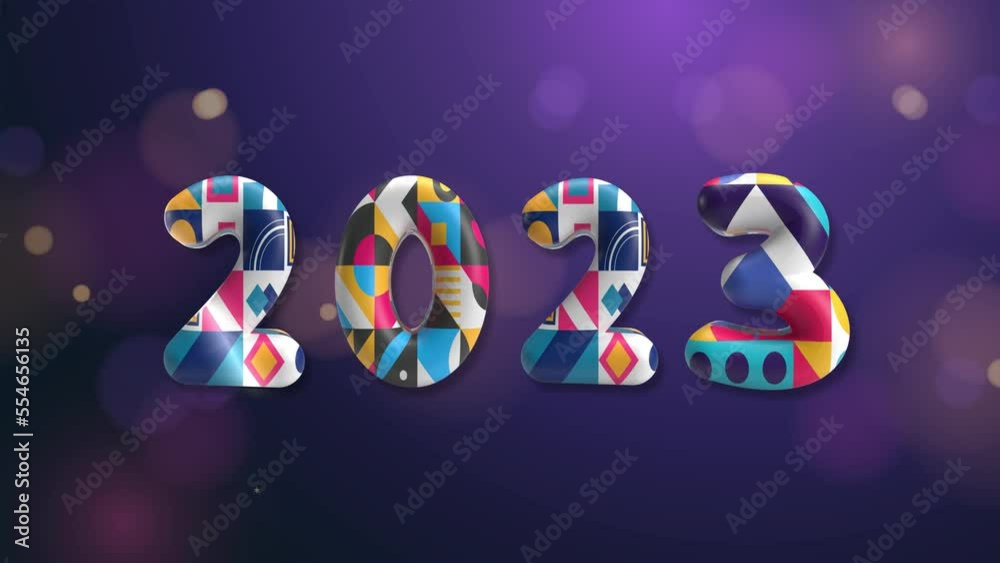 New Year 2023 Light Background