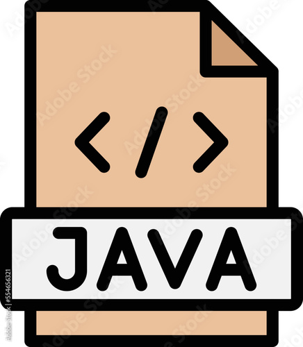 Java Vector Icon Design Illustration