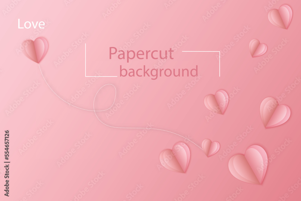valentine's day pink vector background
