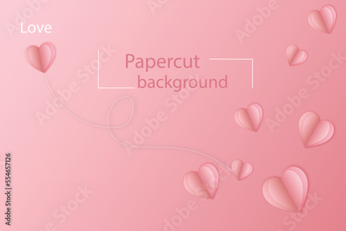 valentine's day pink vector background