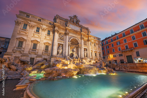 Rome, Italy at Trevi Fountain
