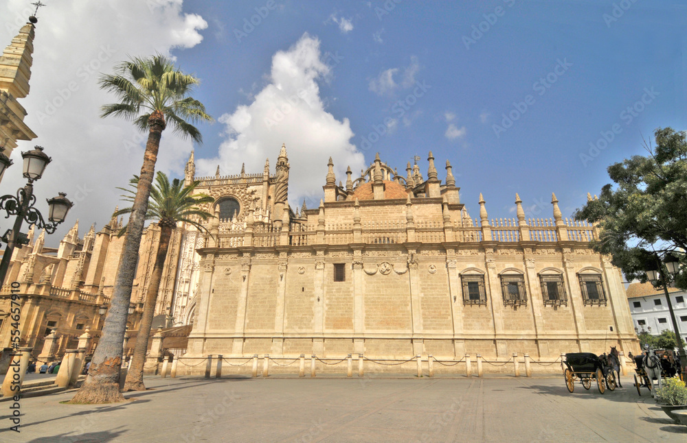 The Cathedral of Saint Mary of the See in Seville, Spain