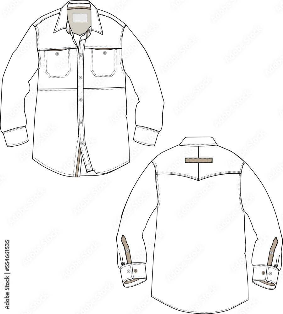 MEN AND BOYS WEAR SHIRT FRONT AND BACK VECTOR MEN AND BOYS WEAR SHIRT FRONT AND BACK VECTOR