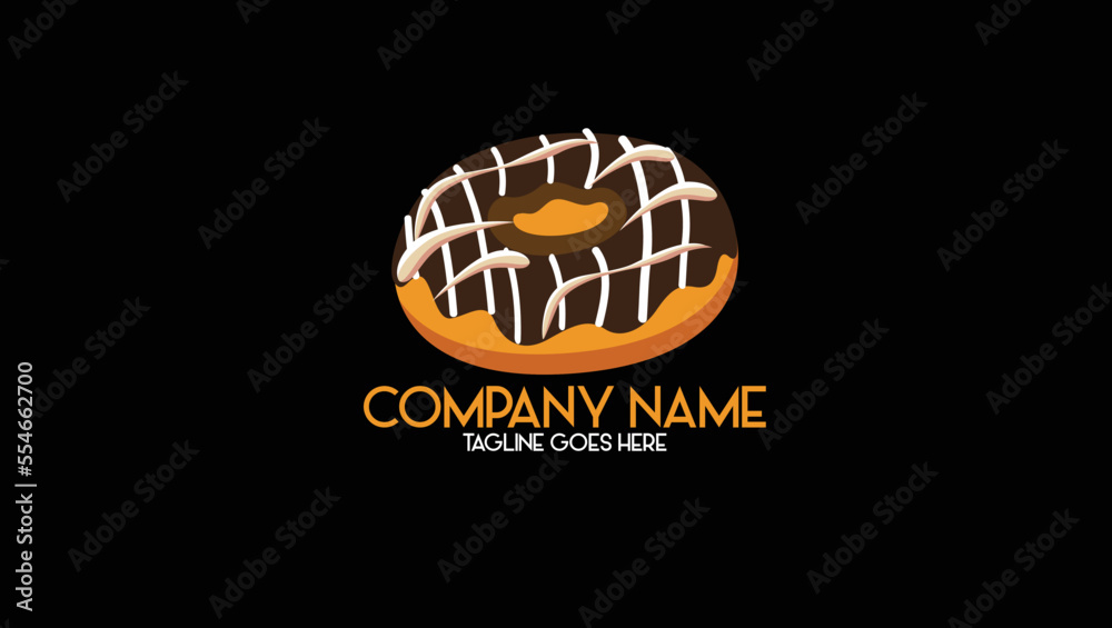 Chocolate Donut Logo vector