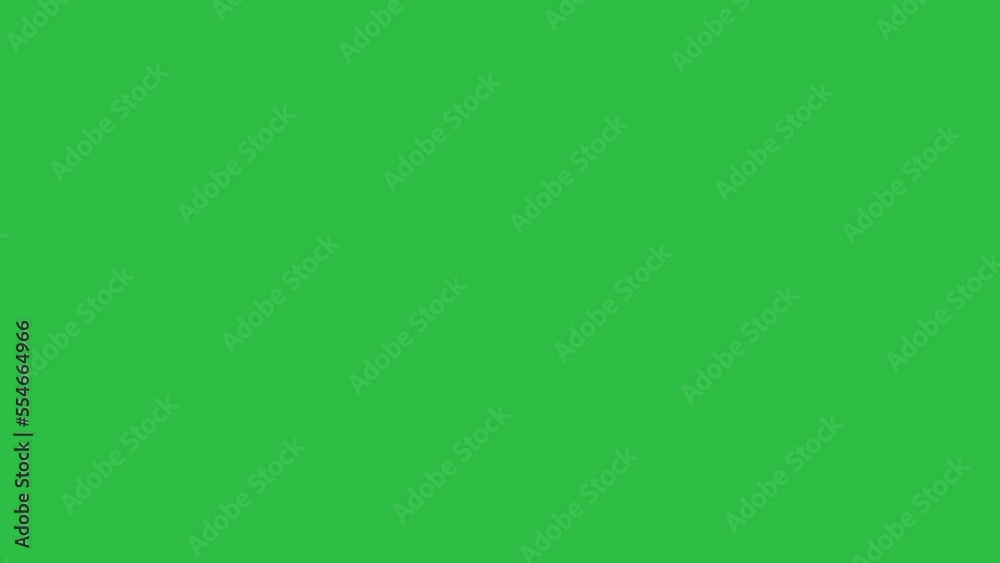 3D paper plane flying from left to right on green screen, doing upside down loop animation