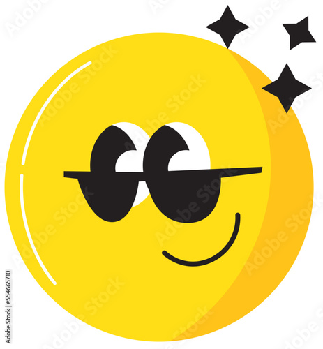 Yellow Emoticon Vector Character