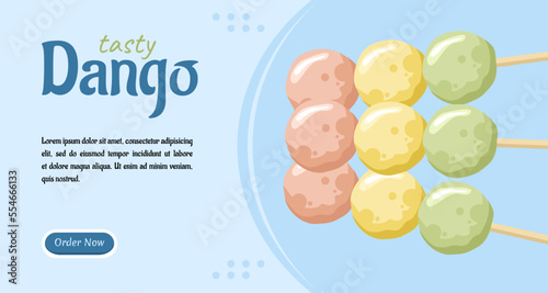 Dango japanese traditional snack