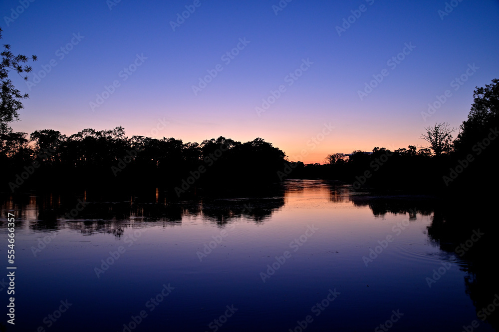 Fototapeta premium 釧路川 夕景