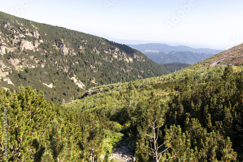 Fototapeta Naklejka Na Ścianę i Meble -  Landscape of Rila Mountain near The Scary lake, Bulgaria
