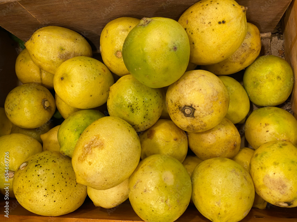 various kind of citrus, lime, and keffir lime on the market various kind of citrus, lime, and keffir lime on the market