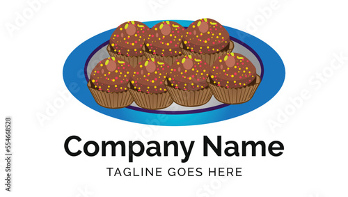 Flaxseeds Alsi Ladoo Traditional Asian Food Vector Illustration Logo Design Template