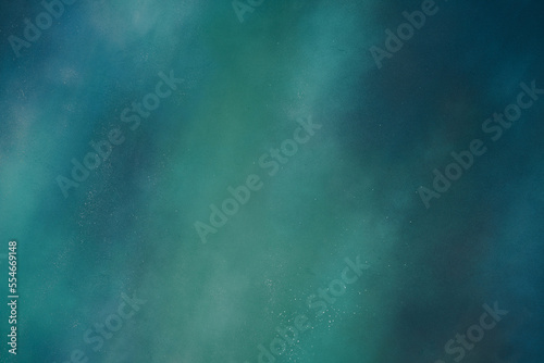 Abstract modern blue green background. Cosmic space, modern design