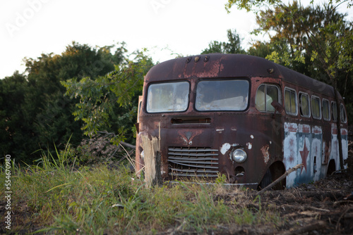 old rusty bus