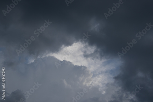 Summer storm clouds - background use with copy space