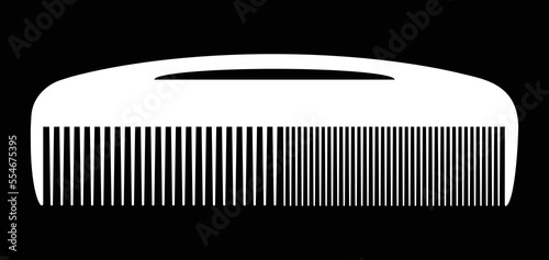 Comb icon symbol. Premium quality isolated hairbrush element in trendy style.