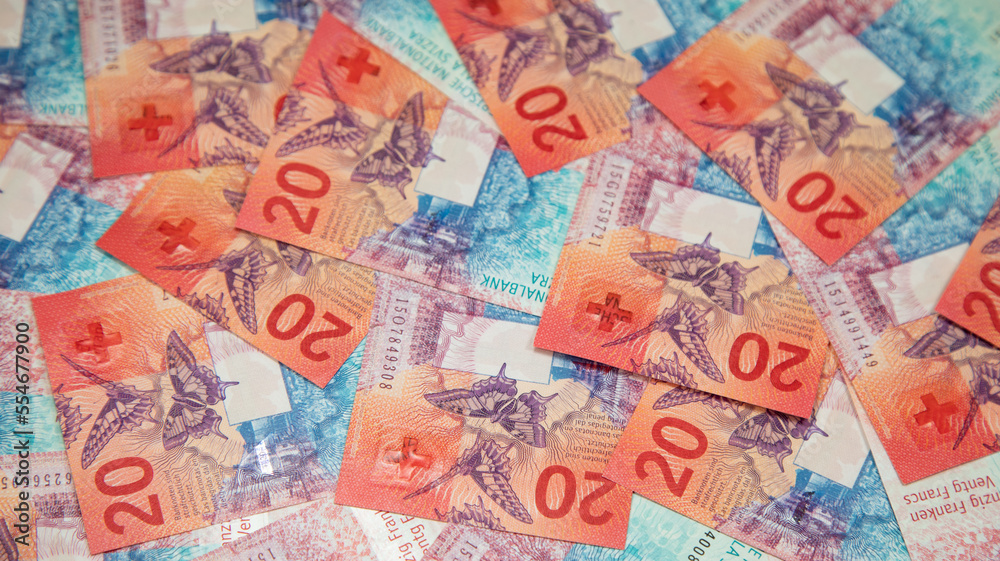 Obraz premium Swiss francs