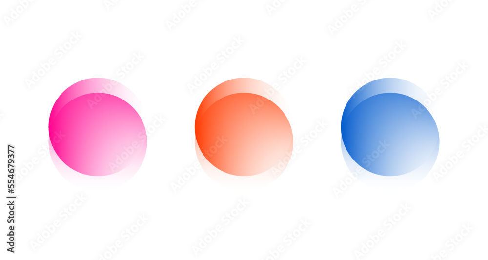 Obraz premium Transparent graphic design element, abstract circles