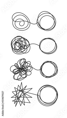 Tangle and untangle set of circles