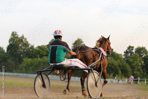 Horse racing in summer, Russia, Chuvash Republic © IvSky
