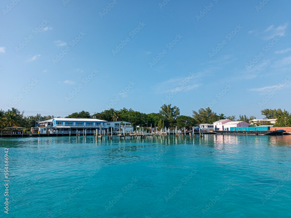 The marina in North Bimini in the Bahamas