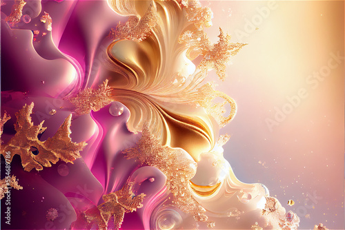 precious pink and gold luxu...