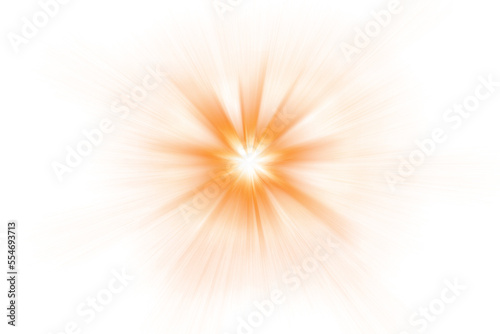 glowing abstract sunburst with digital lens flare . file image PNG