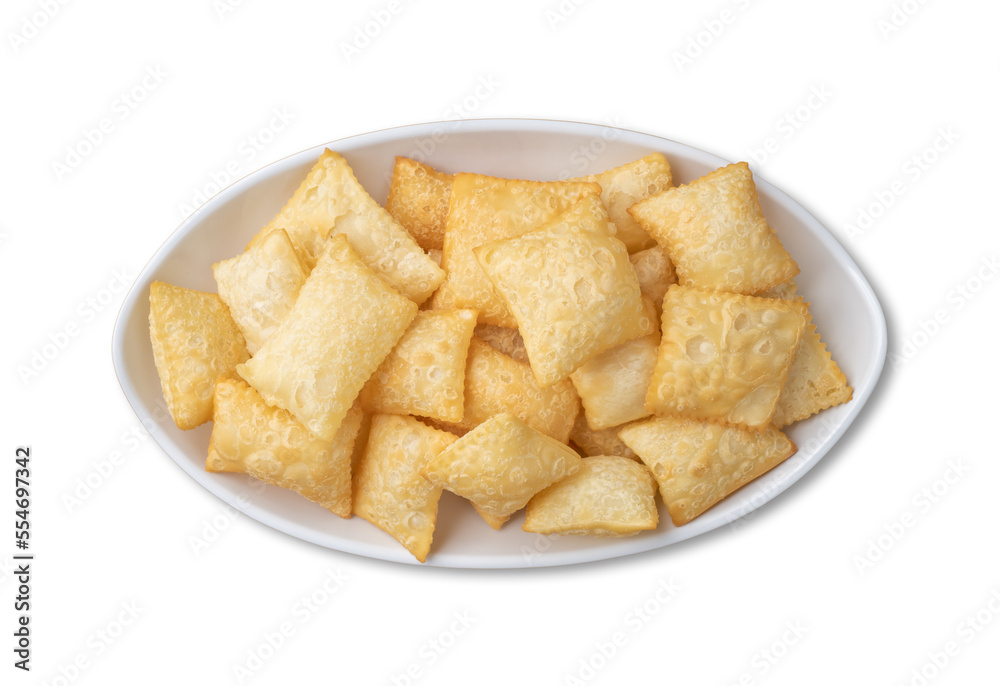 Pastel, typical brazilian finger food isolated over white background Pastel, typical brazilian finger food isolated over white background