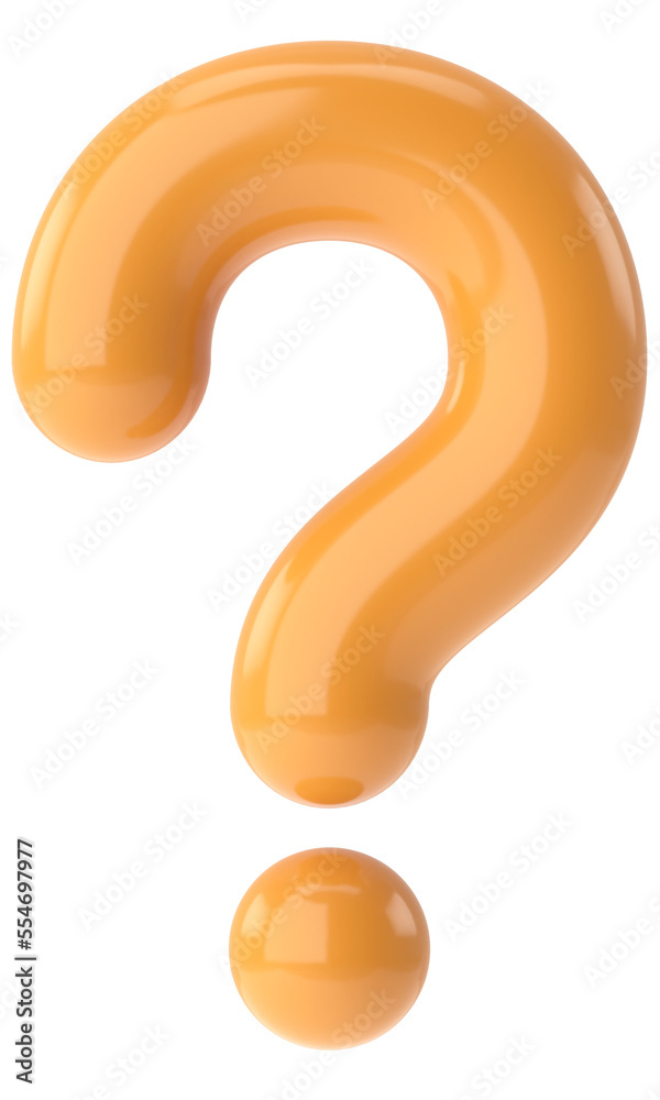 Naklejka premium Question mark sign. 3D question mark.