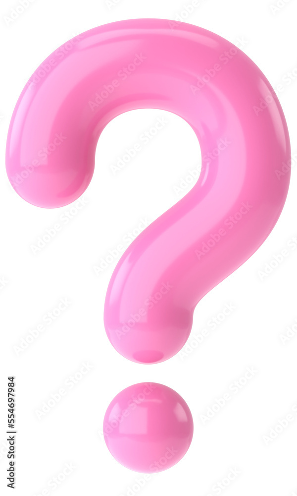 Naklejka premium Question mark sign. 3D question mark.