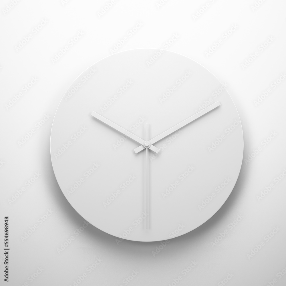 Rounded wall clock template