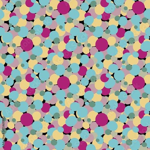 Seamless pattern abstraction on a dark background