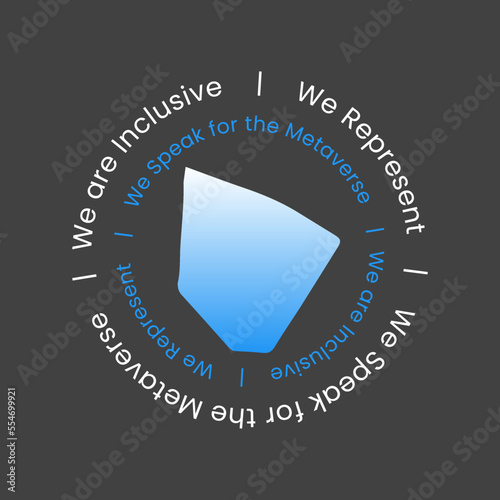 Metaverse web3 abstract logo badge concept....