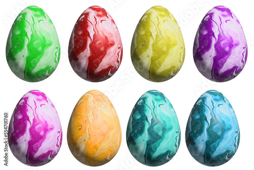 easter eggs marble colorful png clip art