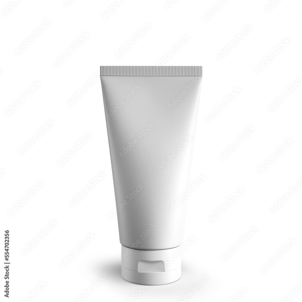 Cosmetic tube matte finish 150ml template Cosmetic tube matte finish 150ml template