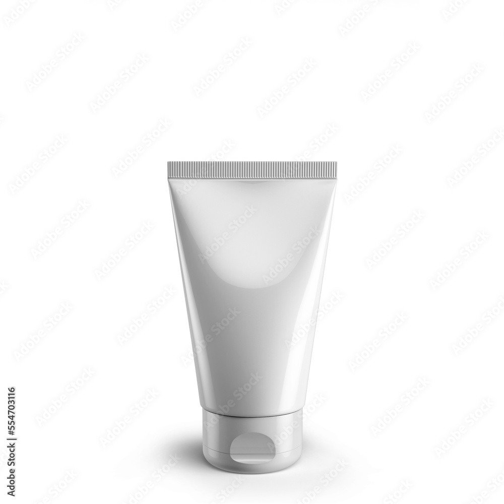 Cosmetic tube gloss finish 100ml template Cosmetic tube gloss finish 100ml template