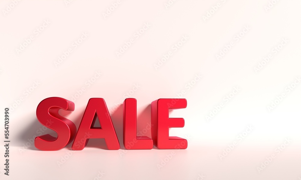 3D style Shopping day Sale banner template design