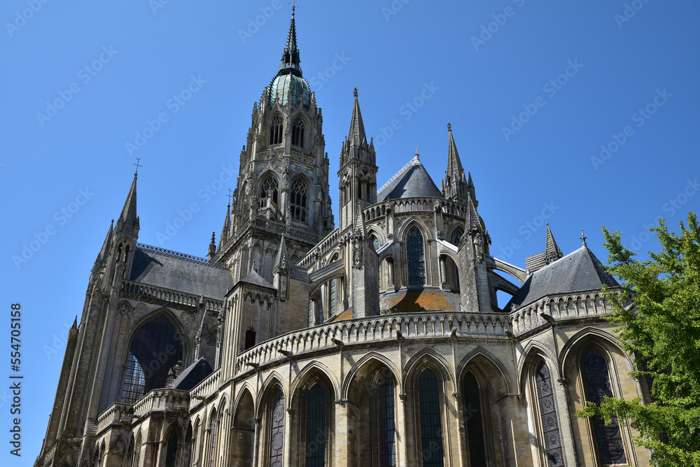 Chevet gothique de la cathédrale de Bayeux. France Chevet gothique de la cathédrale de Bayeux. France