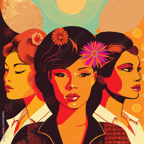 Women empower creative illustration Vector