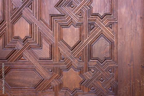 Obraz na plátně La Alhambra Granada Detalle de una puerta