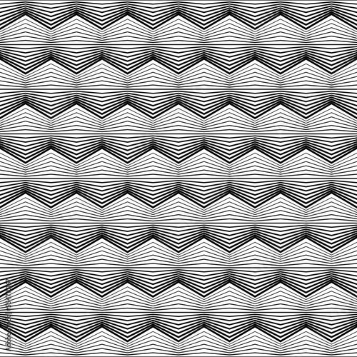 Geometric seamless pattern. Repeating line background. Fading contemporary contemporary for prints. Repeated black geometry patern on white backdrop. Repeat stripe. Floor tile. Vector illustration