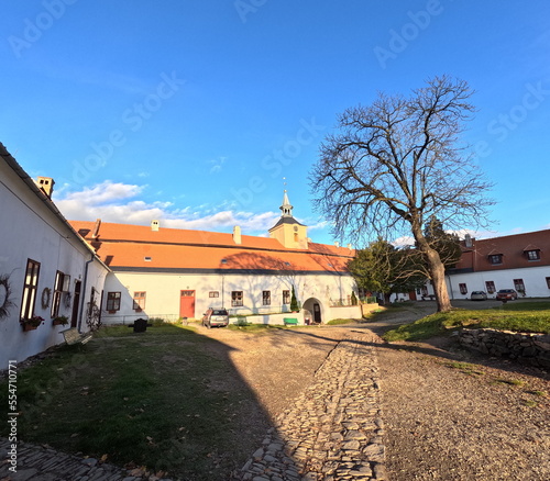 Plumlov castle panorama view,Czech republic, Europe photo