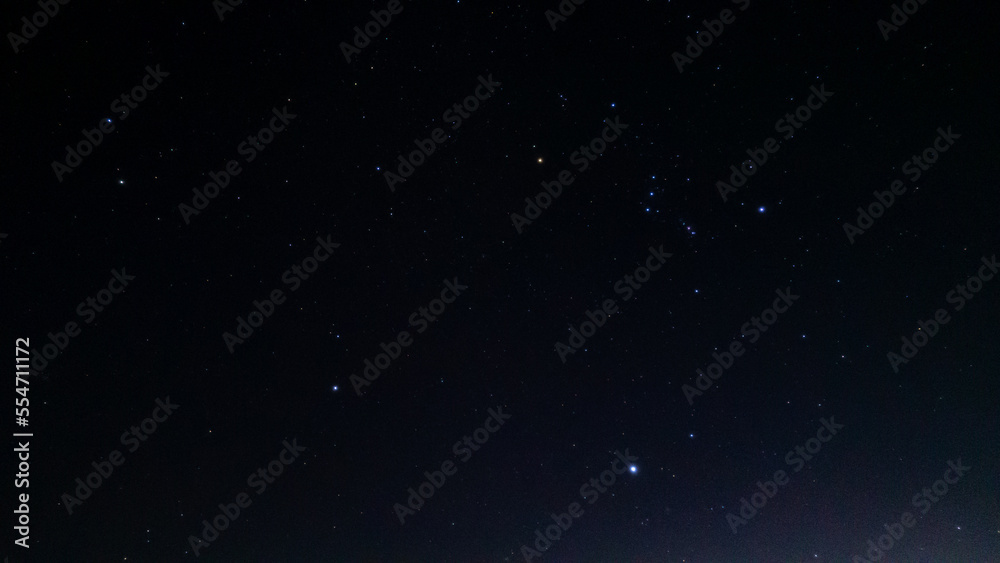 Fototapeta premium オリオン座とふたご座