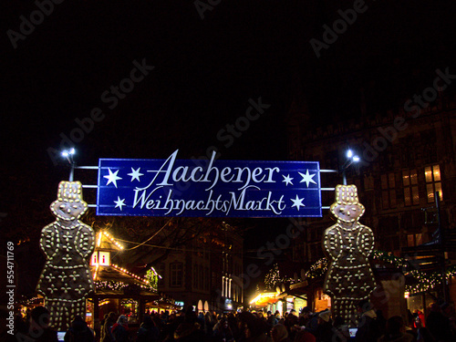 Aachen, December 2022: Visit the beautiful city of Aachen in Germany during the festive season