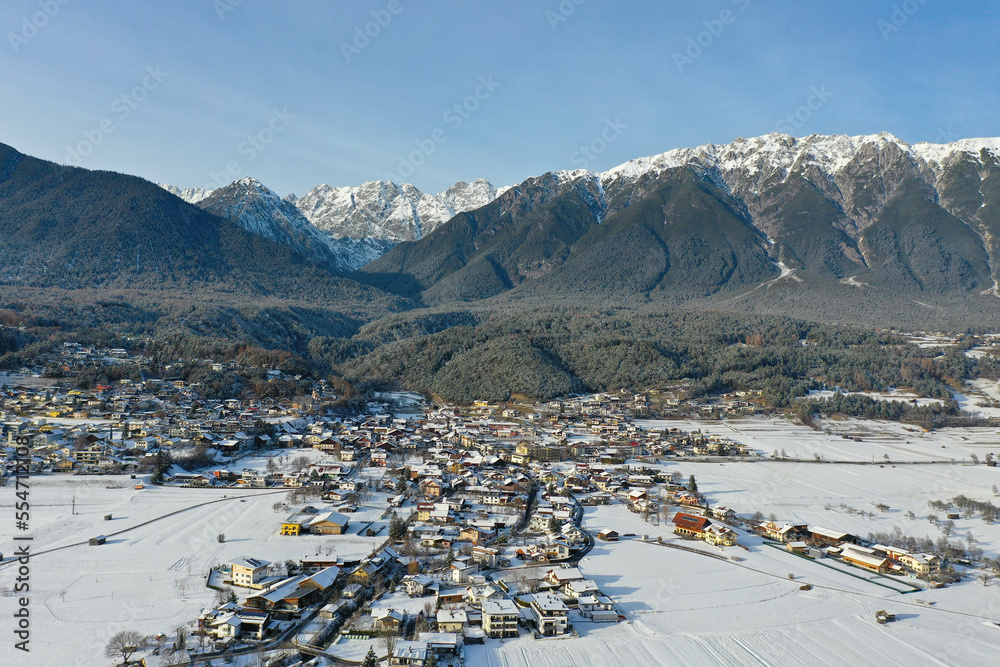 Winterpanorama Imst Tirol