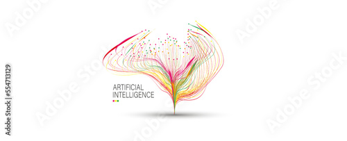 Conceptual technology illustration of artificial intelligence