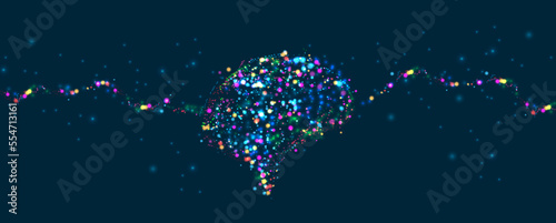 Conceptual technology illustration of artificial intelligence