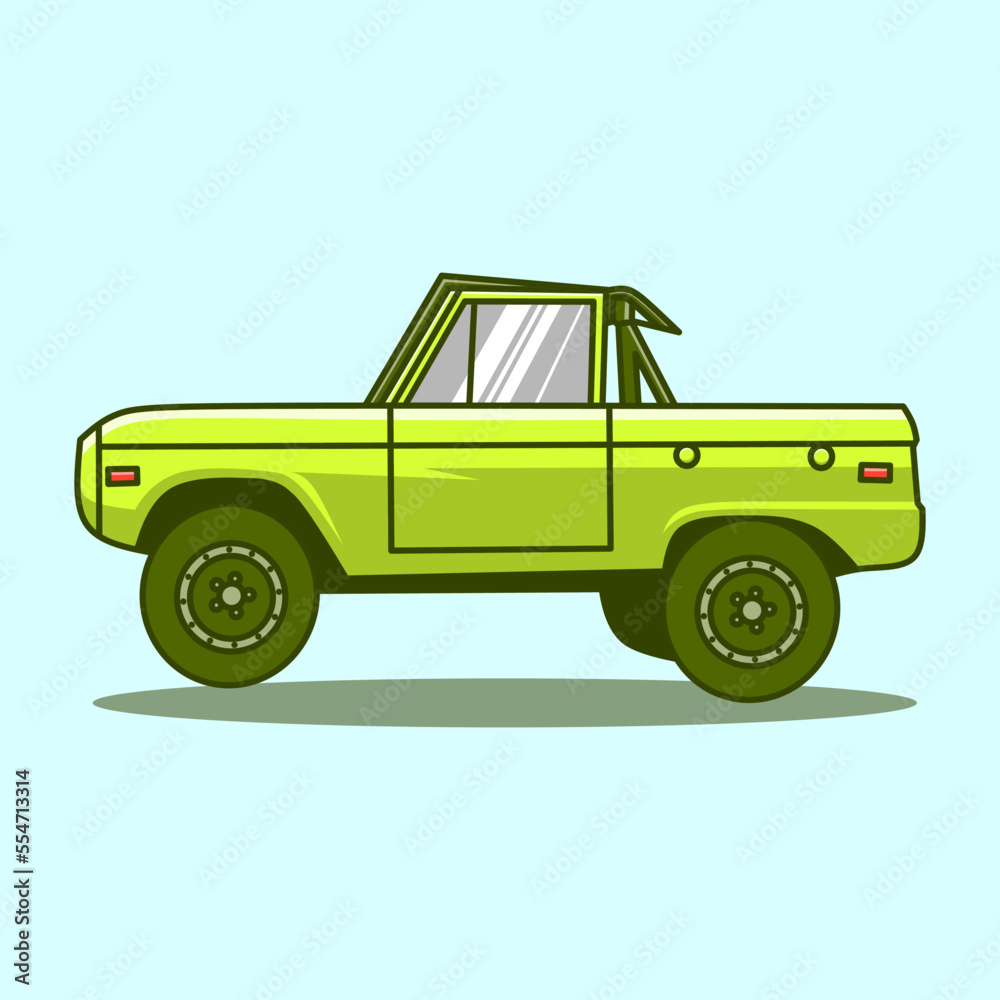car adventure cute icon vector art illustration