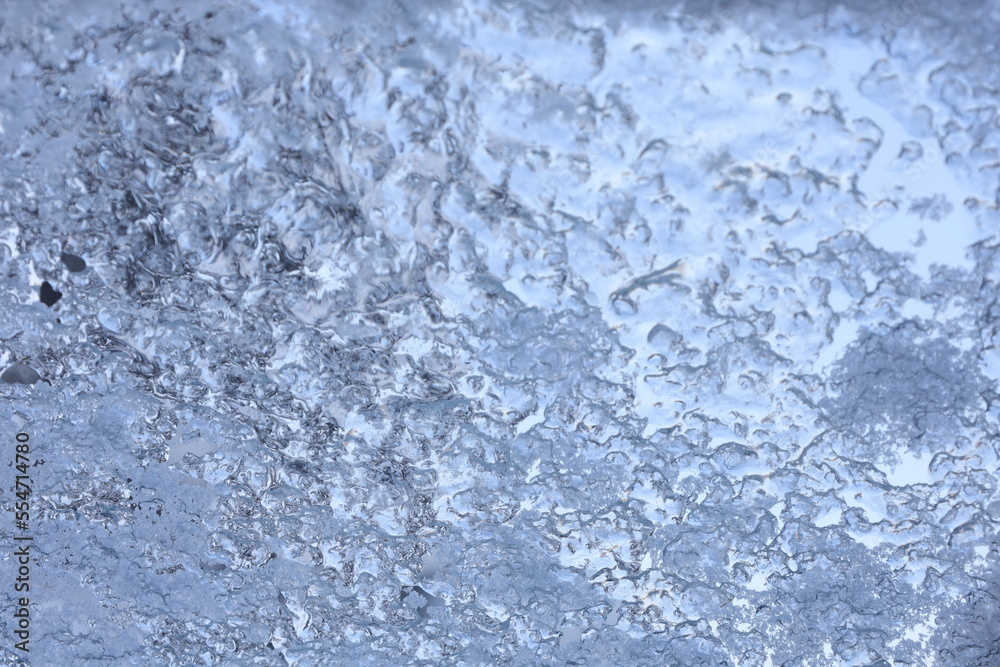 Blue ice background