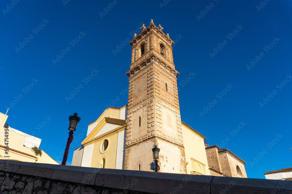 Exterior view from San Roque church, in Oliva (Valencia, Spain).